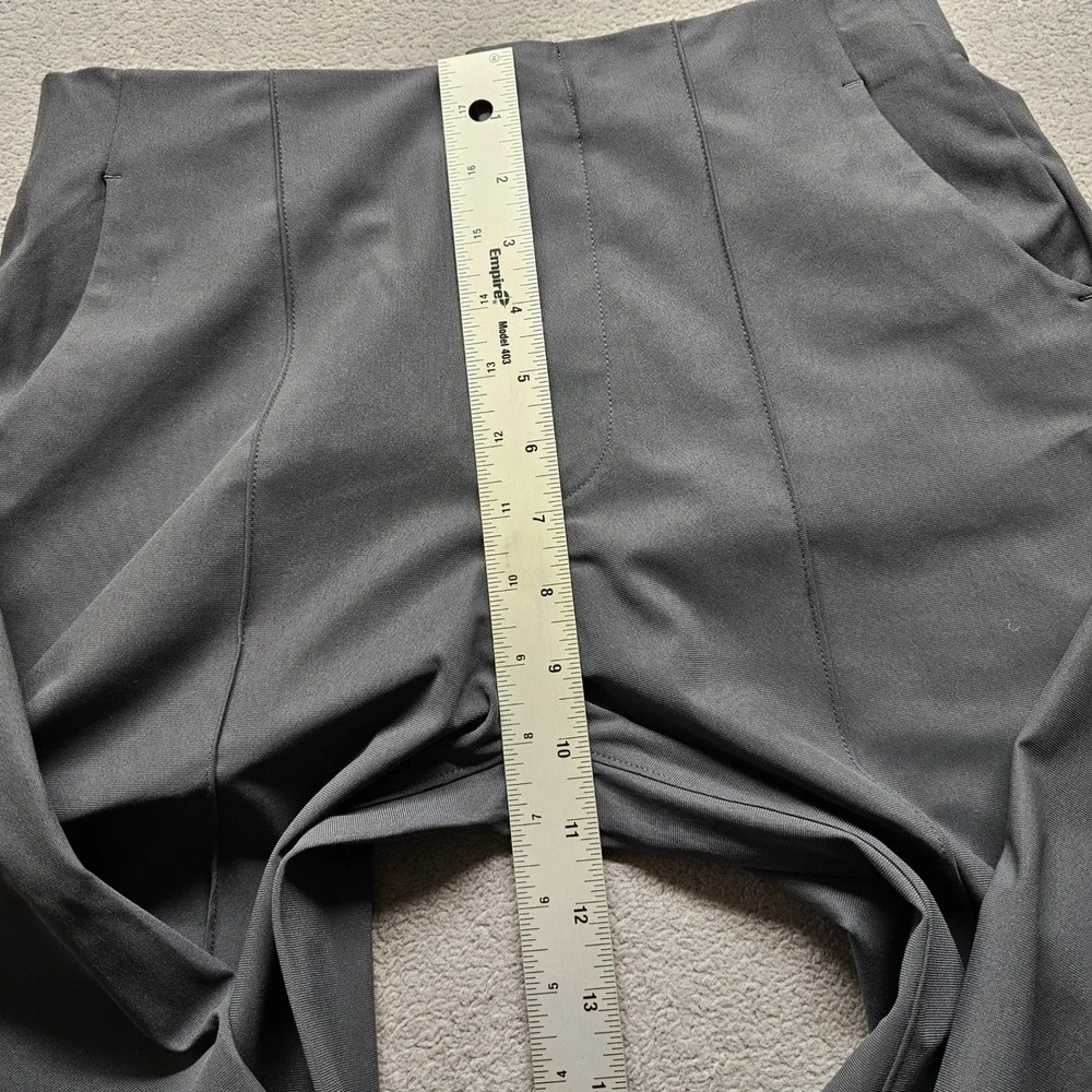 Vuori Wide Leg Pintuck Trousers Womens 6 Charcoal Gray Performance Workwear Pant